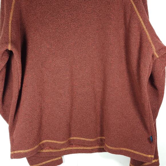 Kuhl Men's Stovepipe Alfpaca Large Rust Sherpa Outdoor Fleece Pullover Sweats - Picture 3 of 10